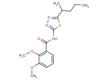 2,3-dimethoxy-N-[5-(1-methylbutyl)-1,3,4-thiadiazol-2-yl]benzamide