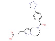 3-{5-[4-(1H-tetrazol-1-yl)benzoyl]-5,6,7,8-tetrahydro-4H-pyrazolo[1,5-a][1,4]diazepin-2-yl}propanoic acid