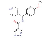 N-[(4-methoxyphenyl)(pyridin-4-yl)methyl]-1H-pyrazole-4-carboxamide