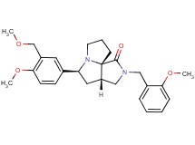 (3aS*,5S*,9aS*)-2-(2-methoxybenzyl)-5-[4-methoxy-3-(methoxymethyl)phenyl]hexahydro-7H-pyrrolo[3,4-g]pyrrolizin-1(2H)-one