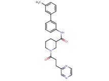 N-(3'-methyl-3-biphenylyl)-1-[3-(2-pyrazinyl)propanoyl]-3-piperidinecarboxamide
