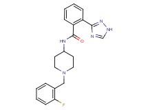 N-[1-(2-fluorobenzyl)piperidin-4-yl]-2-(1H-1,2,4-triazol-3-yl)benzamide