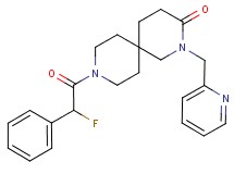 9-[fluoro(phenyl)acetyl]-2-(pyridin-2-ylmethyl)-2,9-diazaspiro[5.5]undecan-3-one