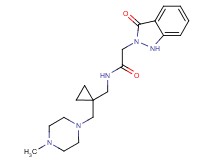 N-({1-[(4-methylpiperazin-1-yl)methyl]cyclopropyl}methyl)-2-(3-oxo-1,3-dihydro-2H-indazol-2-yl)acetamide