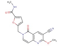 5-[(3-cyano-2-methoxy-5-oxo-1,6-naphthyridin-6(5H)-yl)methyl]-N-methyl-2-furamide