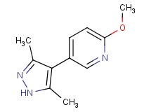 5-(3,5-dimethyl-1H-pyrazol-4-yl)-2-methoxypyridine