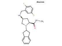 (4S)-4-[(2,5-difluorobenzyl)amino]-1-(2,3-dihydro-1H-inden-2-yl)-N-methyl-L-prolinamide