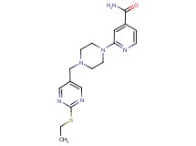2-(4-{[2-(ethylthio)pyrimidin-5-yl]methyl}piperazin-1-yl)isonicotinamide