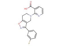2-[3-(3-fluorophenyl)-6,7-dihydroisoxazolo[4,5-c]pyridin-5(4H)-yl]nicotinic acid