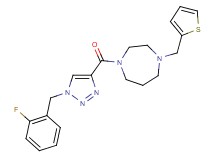 1-{[1-(2-fluorobenzyl)-1H-1,2,3-triazol-4-yl]carbonyl}-4-(2-thienylmethyl)-1,4-diazepane