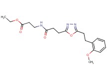 ethyl N-(3-{5-[2-(2-methoxyphenyl)ethyl]-1,3,4-oxadiazol-2-yl}propanoyl)-beta-alaninate