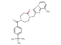 1-(4-tert-butylbenzoyl)-4-[(8-methylimidazo[1,2-a]pyridin-2-yl)methyl]-1,4-diazepan-5-one