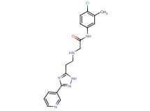 N-(4-chloro-3-methylphenyl)-2-{[2-(3-pyridin-3-yl-1H-1,2,4-triazol-5-yl)ethyl]amino}acetamide