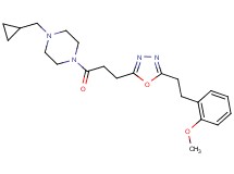 1-(cyclopropylmethyl)-4-(3-{5-[2-(2-methoxyphenyl)ethyl]-1,3,4-oxadiazol-2-yl}propanoyl)piperazine