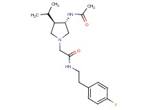 2-[(3S*,4R*)-3-(acetylamino)-4-isopropyl-1-pyrrolidinyl]-N-[2-(4-fluorophenyl)ethyl]acetamide