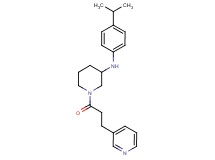 N-(4-isopropylphenyl)-1-[3-(3-pyridinyl)propanoyl]-3-piperidinamine