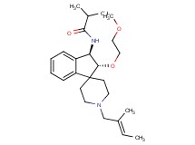 N-{(2R*,3R*)-2-(2-methoxyethoxy)-1'-[(2E)-2-methyl-2-buten-1-yl]-2,3-dihydrospiro[indene-1,4'-piperidin]-3-yl}-2-methylpropanamide