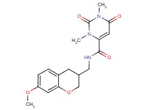 N-[(7-methoxy-3,4-dihydro-2H-chromen-3-yl)methyl]-1,3-dimethyl-2,6-dioxo-1,2,3,6-tetrahydropyrimidine-4-carboxamide