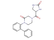1-(2-biphenylyl)-4-[(2-oxo-4-imidazolidinyl)carbonyl]-2-piperazinone