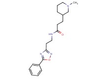 3-(1-methyl-3-piperidinyl)-N-[2-(5-phenyl-1,2,4-oxadiazol-3-yl)ethyl]propanamide