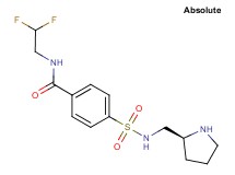 N-(2,2-difluoroethyl)-4-({[(2S)-2-pyrrolidinylmethyl]amino}sulfonyl)benzamide hydrochloride