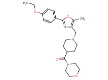 4-[(1-{[2-(4-ethoxyphenyl)-5-methyl-1,3-oxazol-4-yl]methyl}-4-piperidinyl)carbonyl]morpholine