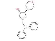 (3S*,4S*)-1-(2,2-diphenylethyl)-4-(4-morpholinyl)-3-pyrrolidinol