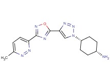 cis-4-{4-[3-(6-methyl-3-pyridazinyl)-1,2,4-oxadiazol-5-yl]-1H-1,2,3-triazol-1-yl}cyclohexanamine hydrochloride
