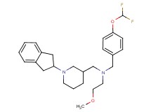 N-[4-(difluoromethoxy)benzyl]-N-{[1-(2,3-dihydro-1H-inden-2-yl)-3-piperidinyl]methyl}-2-methoxyethanamine