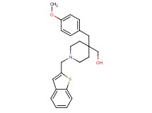 [1-(1-benzothien-2-ylmethyl)-4-(4-methoxybenzyl)-4-piperidinyl]methanol