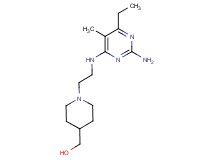(1-{2-[(2-amino-6-ethyl-5-methylpyrimidin-4-yl)amino]ethyl}piperidin-4-yl)methanol