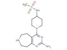 N-[1-(2-amino-6,7,8,9-tetrahydro-5H-pyrimido[4,5-d]azepin-4-yl)piperidin-4-yl]methanesulfonamide