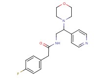 2-(4-fluorophenyl)-N-(2-morpholin-4-yl-2-pyridin-4-ylethyl)acetamide