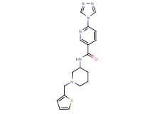 N-[1-(2-thienylmethyl)piperidin-3-yl]-6-(4H-1,2,4-triazol-4-yl)nicotinamide