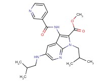 methyl 1-isobutyl-5-(isobutylamino)-3-[(3-pyridinylcarbonyl)amino]-1H-pyrrolo[2,3-b]pyridine-2-carboxylate