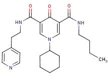 N-butyl-1-cyclohexyl-4-oxo-N'-[2-(4-pyridinyl)ethyl]-1,4-dihydro-3,5-pyridinedicarboxamide