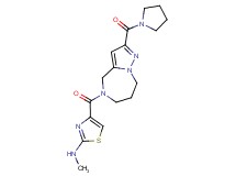 N-methyl-4-{[2-(pyrrolidin-1-ylcarbonyl)-7,8-dihydro-4H-pyrazolo[1,5-a][1,4]diazepin-5(6H)-yl]carbonyl}-1,3-thiazol-2-amine