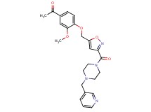 1-{3-methoxy-4-[(3-{[4-(3-pyridinylmethyl)-1-piperazinyl]carbonyl}-5-isoxazolyl)methoxy]phenyl}ethanone