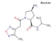 (2S,4S)-4-amino-N-isopropyl-1-[(4-methyl-1,2,5-oxadiazol-3-yl)acetyl]pyrrolidine-2-carboxamide