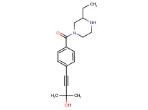 4-{4-[(3-ethylpiperazin-1-yl)carbonyl]phenyl}-2-methylbut-3-yn-2-ol