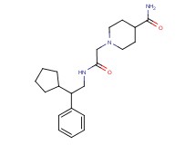 1-{2-[(2-cyclopentyl-2-phenylethyl)amino]-2-oxoethyl}-4-piperidinecarboxamide