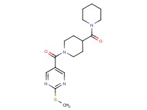 2-(methylthio)-5-{[4-(1-piperidinylcarbonyl)-1-piperidinyl]carbonyl}pyrimidine