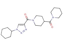 1-[(1-cyclohexyl-1H-1,2,3-triazol-4-yl)carbonyl]-4-(1-piperidinylcarbonyl)piperidine