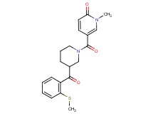 1-methyl-5-({3-[2-(methylthio)benzoyl]piperidin-1-yl}carbonyl)pyridin-2(1H)-one