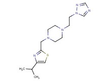 1-[(4-isopropyl-1,3-thiazol-2-yl)methyl]-4-[2-(1H-1,2,4-triazol-1-yl)ethyl]piperazine