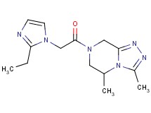 7-[(2-ethyl-1H-imidazol-1-yl)acetyl]-3,5-dimethyl-5,6,7,8-tetrahydro[1,2,4]triazolo[4,3-a]pyrazine