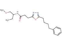 N-[1-(methoxymethyl)propyl]-3-[5-(4-phenylbutyl)-1,3,4-oxadiazol-2-yl]propanamide