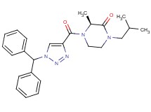 (3S*)-4-{[1-(diphenylmethyl)-1H-1,2,3-triazol-4-yl]carbonyl}-1-isobutyl-3-methyl-2-piperazinone