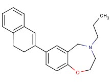 7-(3,4-dihydro-2-naphthalenyl)-4-propyl-2,3,4,5-tetrahydro-1,4-benzoxazepine