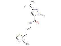 3-isopropyl-1-methyl-N-[3-(4-methyl-1,3-thiazol-5-yl)propyl]-1H-pyrazole-5-carboxamide